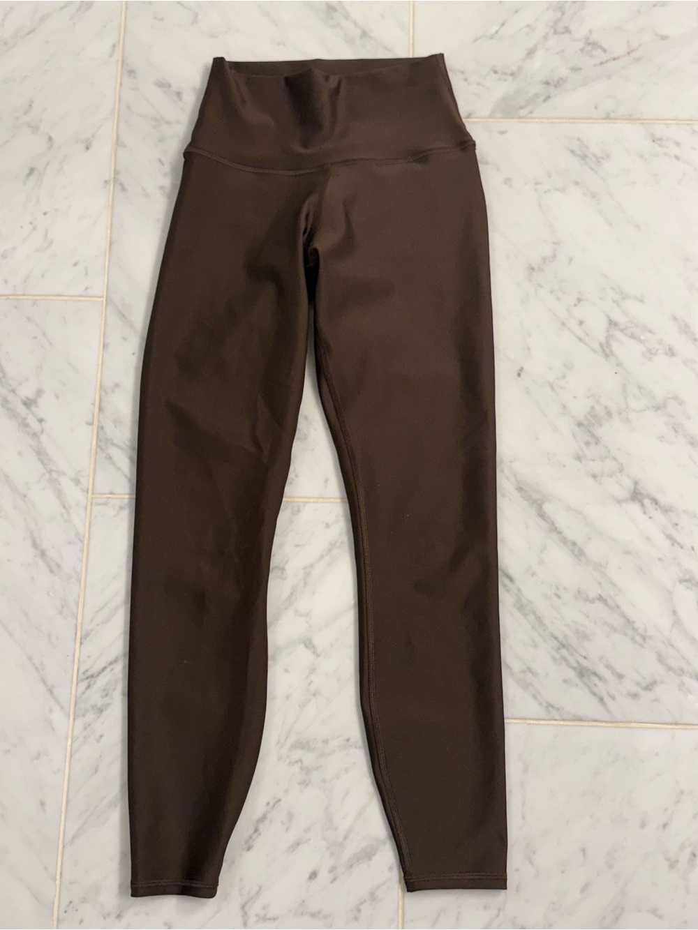 ALO Yoga Chocolate Brown High-Rise 7/8 Leggings